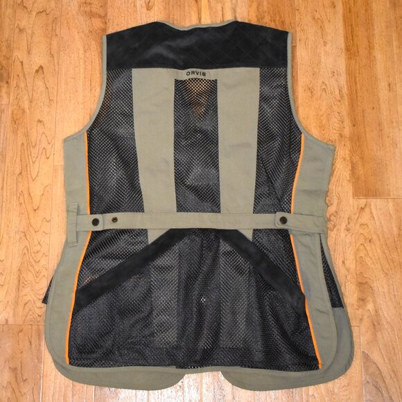 Orvis Upland Hunting Vest Sz LG Faux Suede - Picture 2 of 4